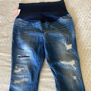 Liz lange maternity ankle skinny jeans